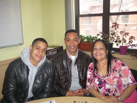 Julio A. and his parents, Juan and Esbelin.