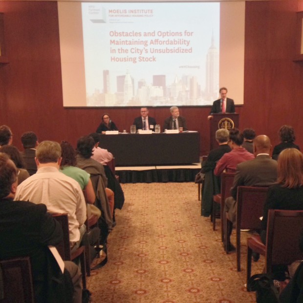UNHP’s Executive Director, Jim Buckley, participated in a NYU Furman Center panel on Obstacles and Options for Maintaining Affordability in the City’s Unsubsidized Housing Stock. Jim highlighted the cost of water as an issue in all buildings.