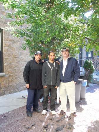 John, the Super, and Managers Neldo and Kevin at 911 East 165th Street building.