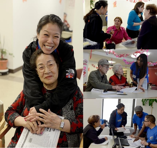 UNHP traveled to four senior citizen housing complexes owned and managed by community partners in the Northwest Bronx. Pictured here is our day at Rose Hill Apartments. Assistance from Rose Hill staff and Jai, our Korean interpreter, was invaluable. 