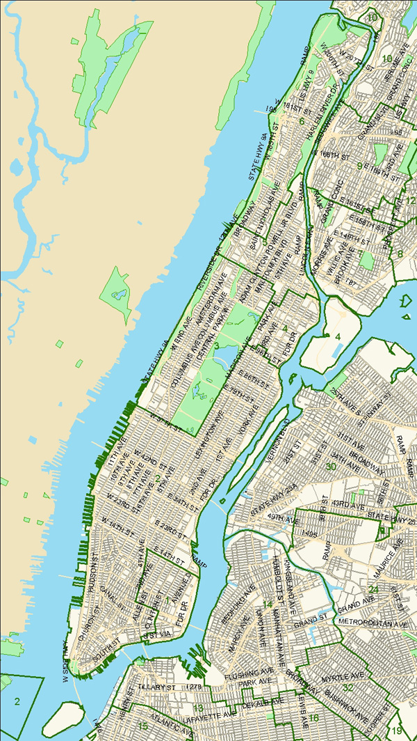Manhattan School District Map